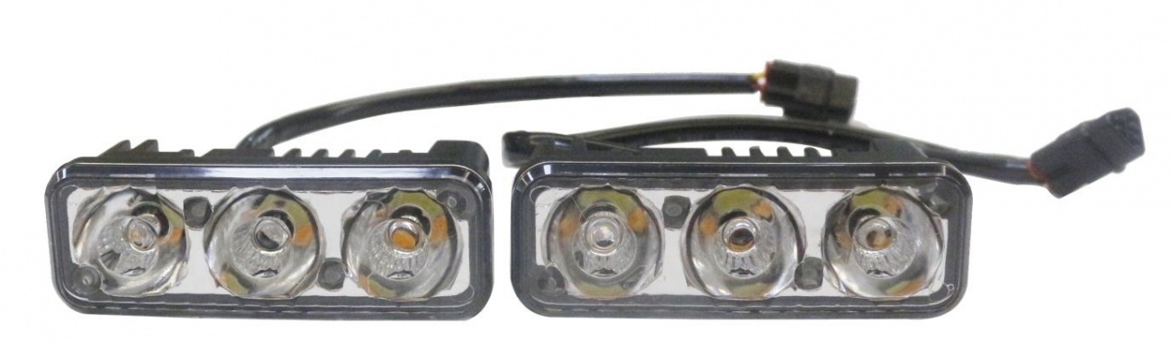 Дневные ходовые огни (DRL) AVS DL-3 (4.5W, 3 светодиода х 2 шт.) (A78155S)