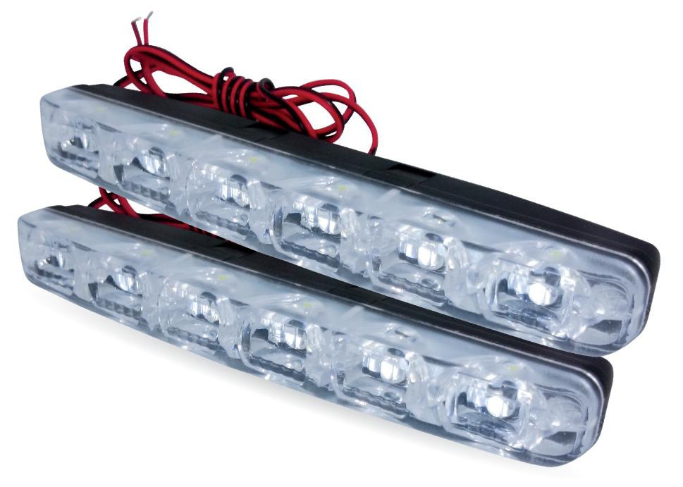 Дневные ходовые огни (DRL) AVS DL-6A (2,4W, 6 светодиодов х 2 шт.) (A80747S)