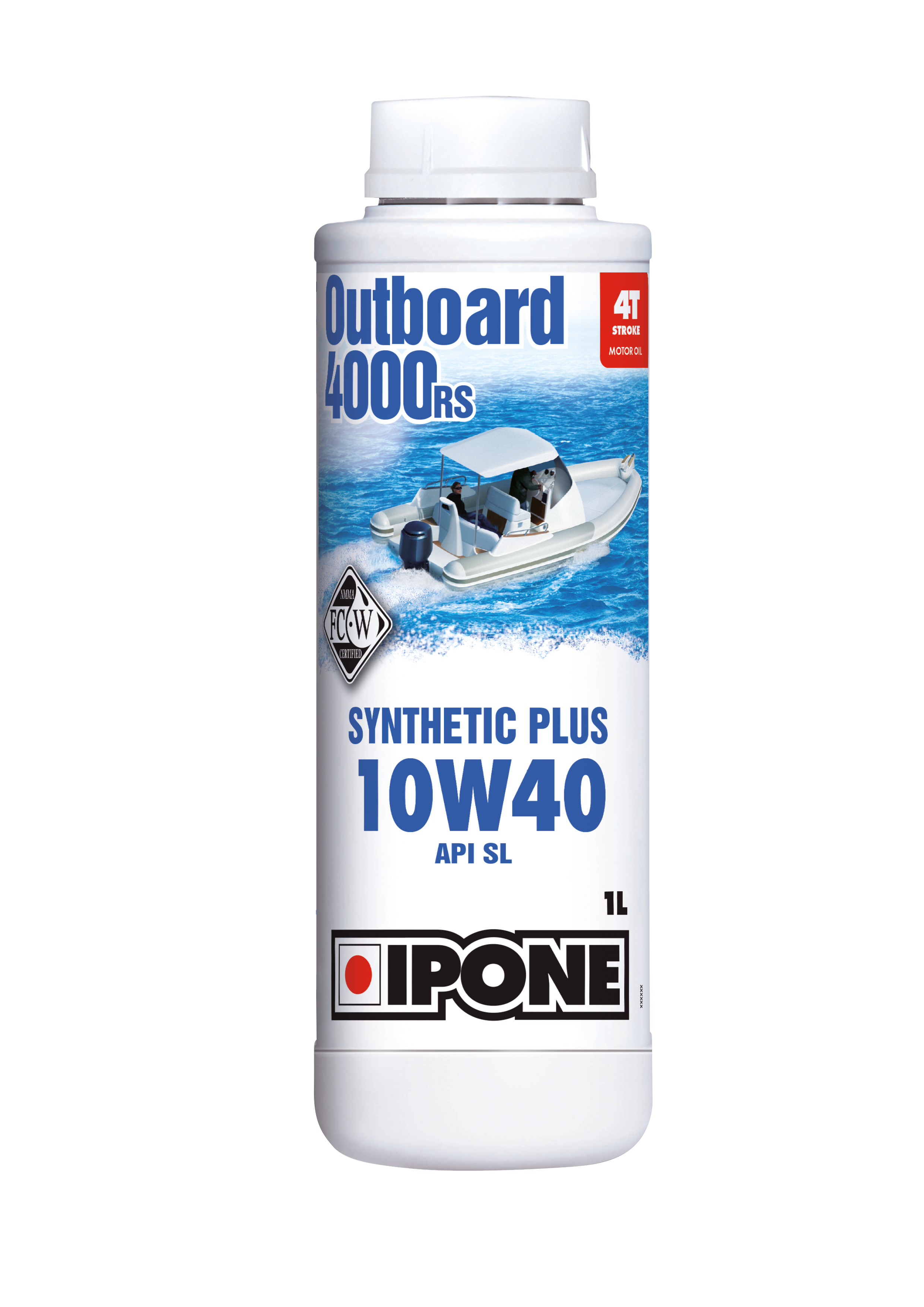 Моторное масло IPONE OUTBOARD 4000 RS 10W-40 1л (800573)
