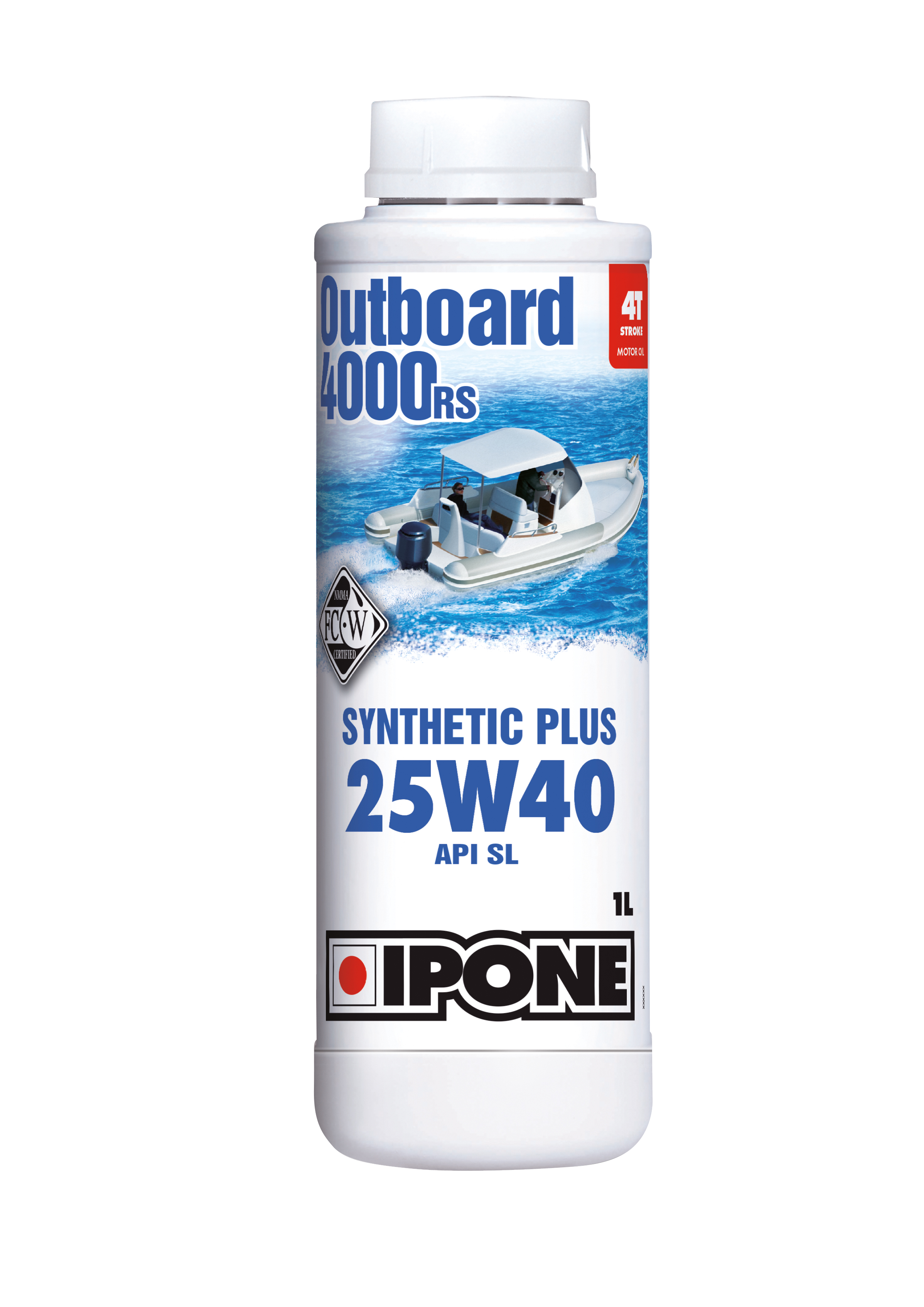 Моторное масло IPONE OUTBOARD 4000 RS 25W-40 1л (800568)