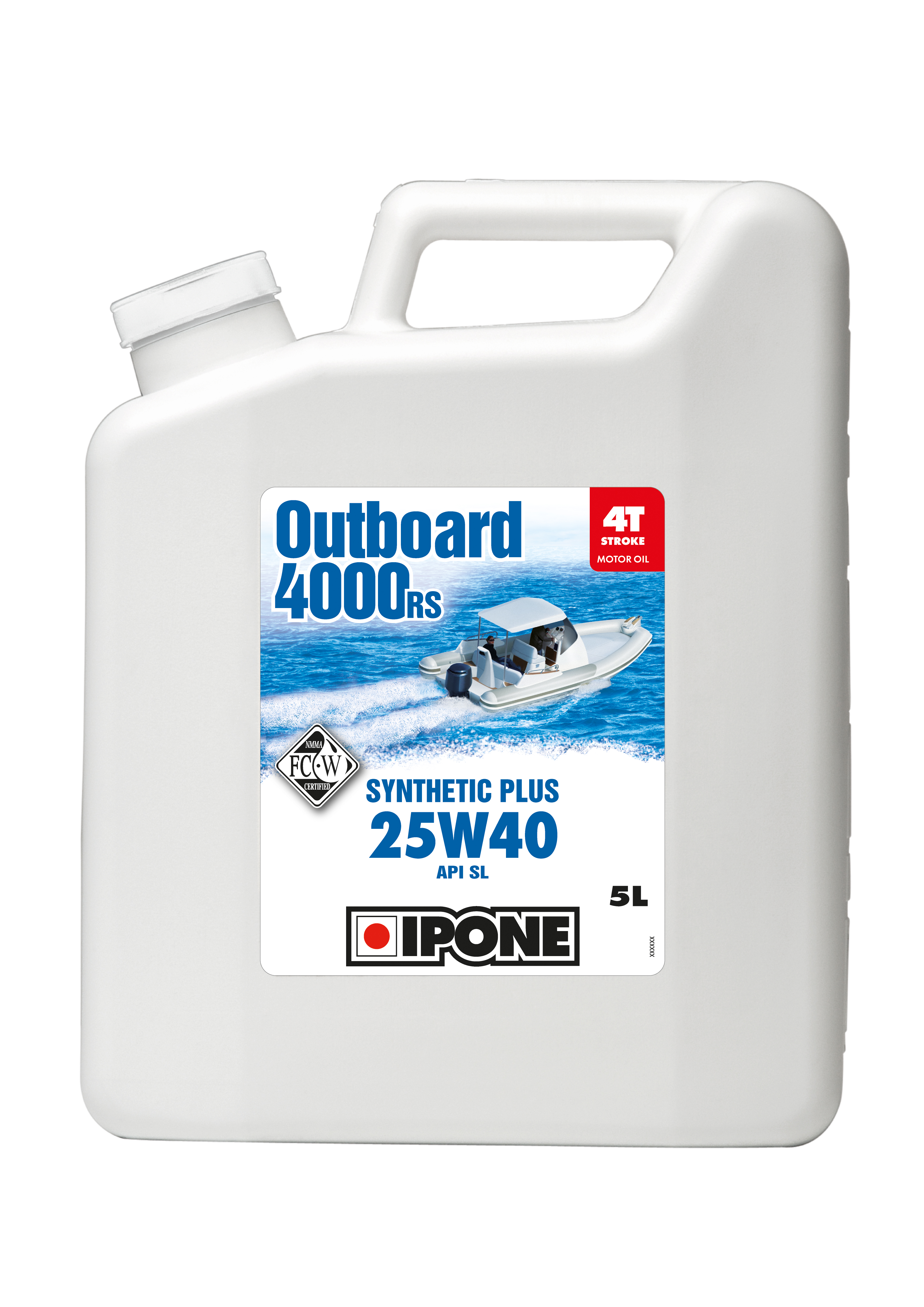Моторное масло IPONE OUTBOARD 4000 RS 25W-40 5л (800569)
