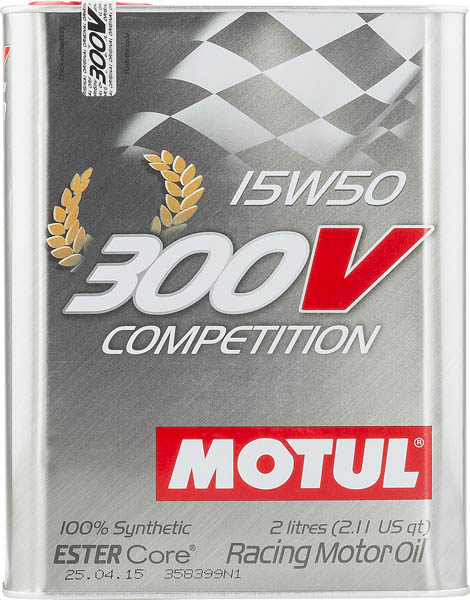 Моторное масло Motul 300V COMPETITION 15W-50 2 л (104244)