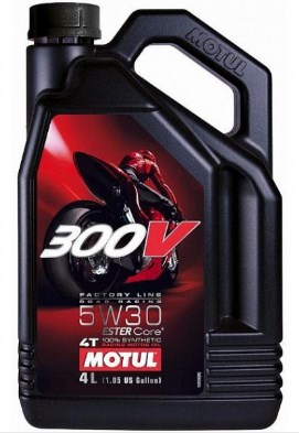 Моторное масло Motul 300V Factory Line Road Racing 5W-30 4 л (104111)