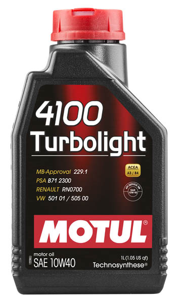 Моторное масло Motul 4100 Turbolight 10W-40 1 л (102774)