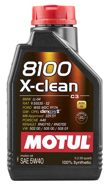 Моторное масло Motul 8100 X-clean 5W-40 1 л (102786)