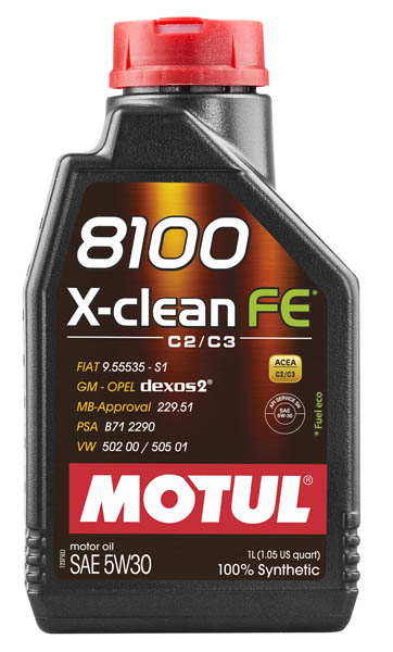 Моторное масло Motul 8100 X-clean FE 5W-30 1 л (104775)