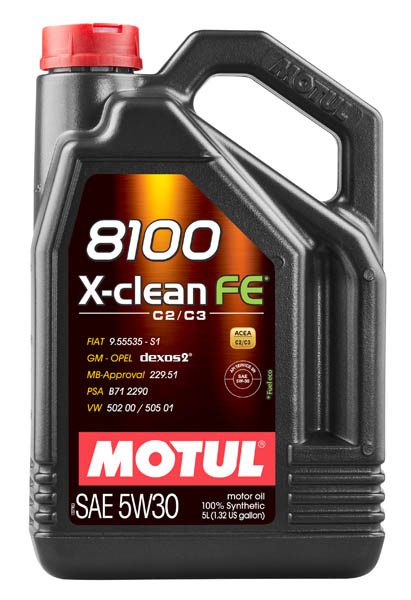 Моторное масло Motul 8100 X-clean FE 5W-30 4 л (104776)