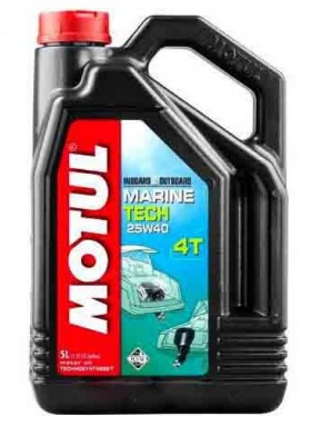 Моторное масло Motul MARINE TECH 4T 25W-40 5 л (107716)