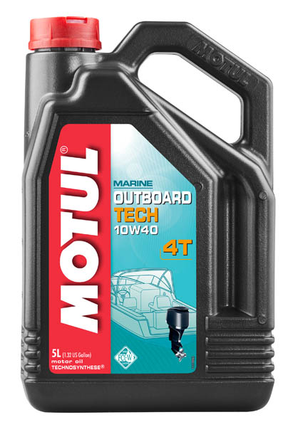 Моторное масло Motul OUTBOARD TECH 4T 10W-40 5 л (106354)