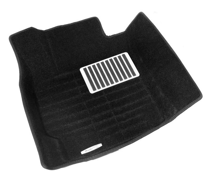 SI19-00087 Коврики Pradar 3D XL для Toyota Land Cruiser 200 2008-..., черные с высоким бортиком, металлическим подпятником