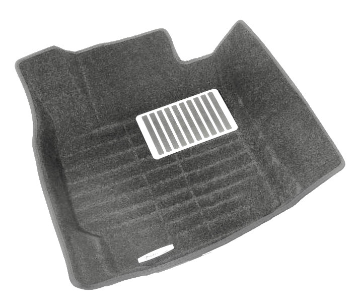 SI19-00196 Коврики Pradar 3D XL для Toyota Land Cruiser 200 2008-..., серые с высоким бортиком, металлическим подпятником
